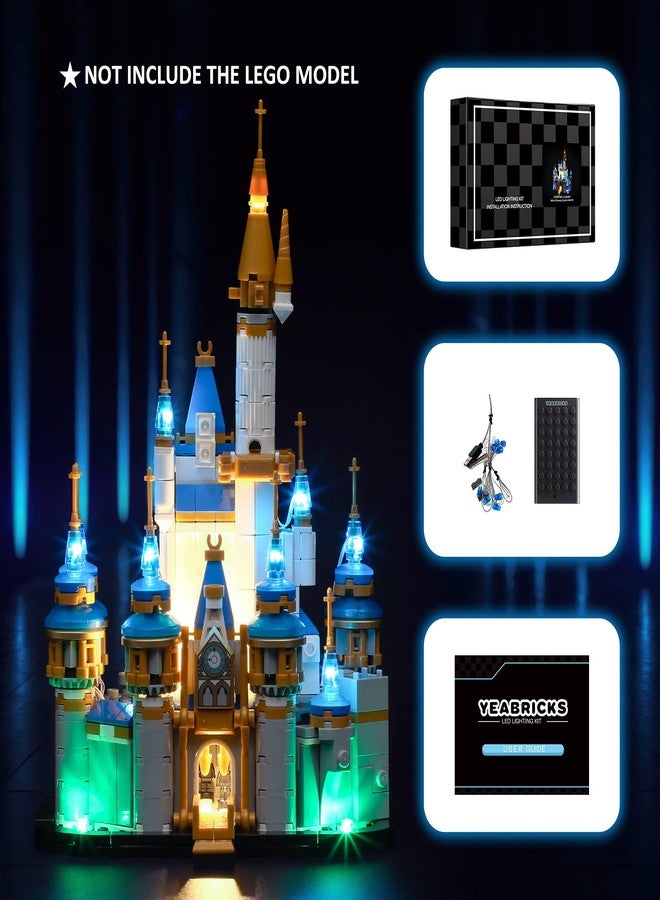YEABRICKS LED Light for Lego-40478 Disney Mini Castle Building Blocks Model (Lego Set NOT Included) - Image 5